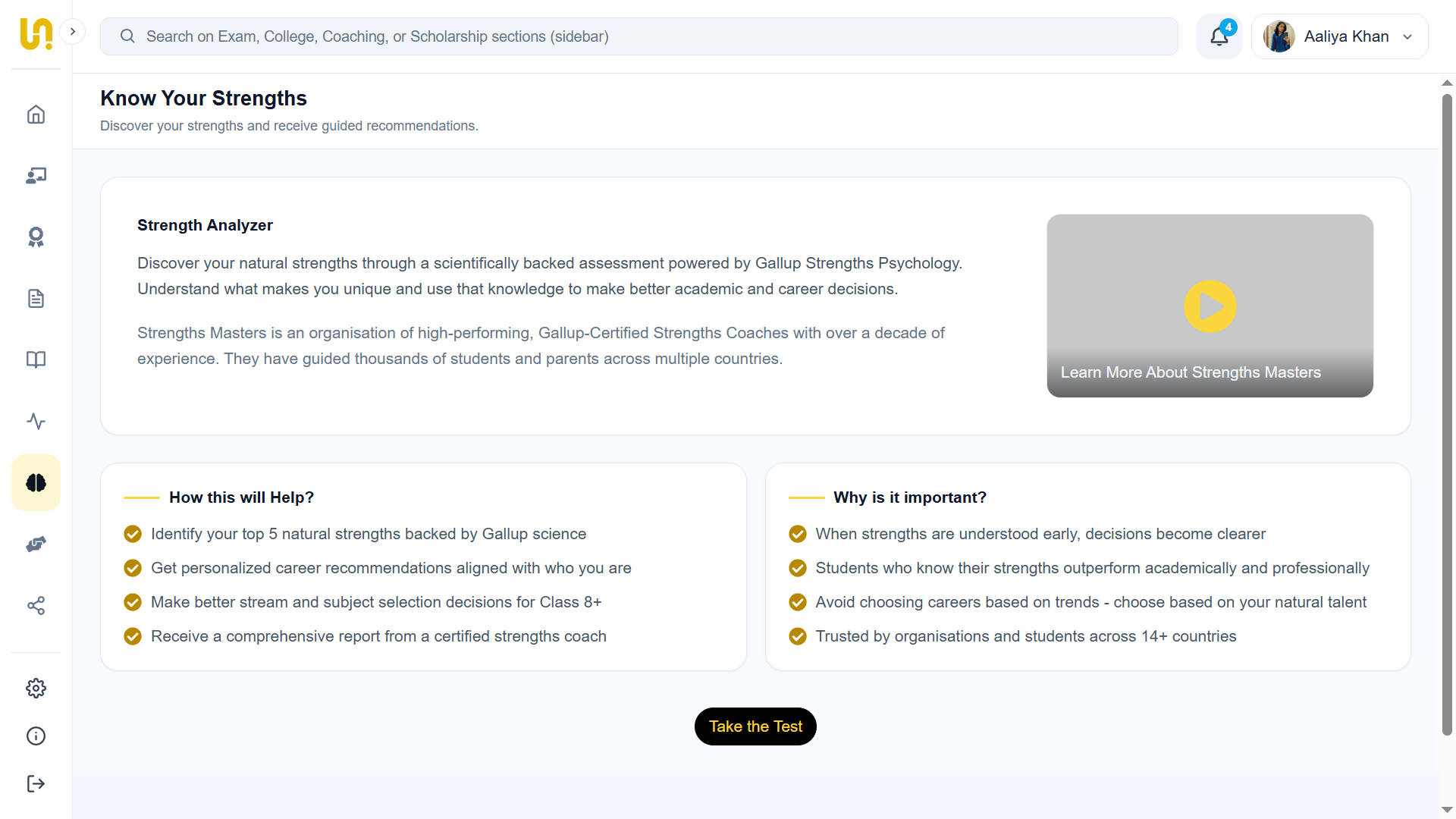 Know your strengths assessment preview